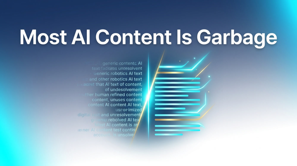 AI Content Creation vs Human-Driven AI – The difference between generic AI slop and high-converting, authentic content using The Vegas Protocol