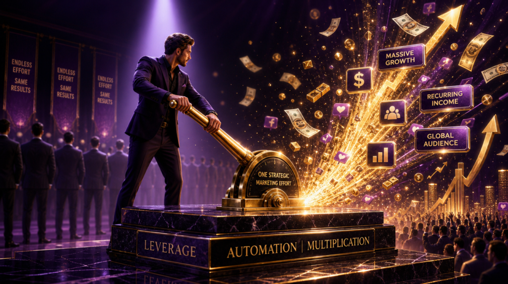 Leverage potential and unique positioning in affiliate marketing - one clear message standing out with multiplied results